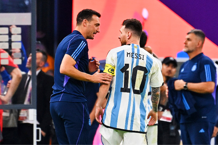 Лионель Скалони и Лионель Месси