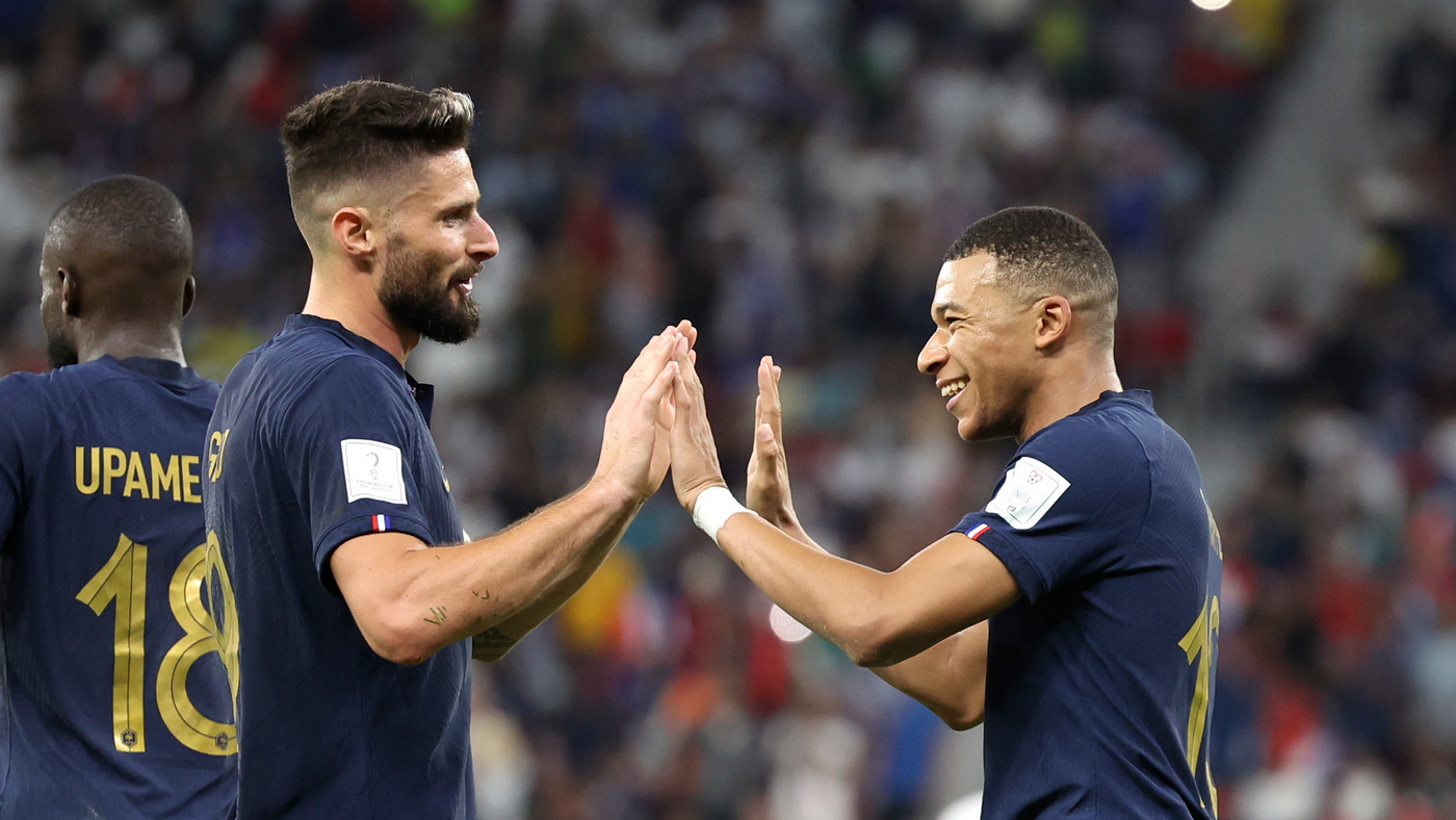 Оливье Жиру и Килиан Мбаппе