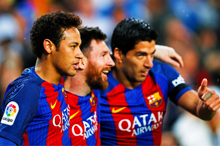 Неймар, Месси и Луис Суарес