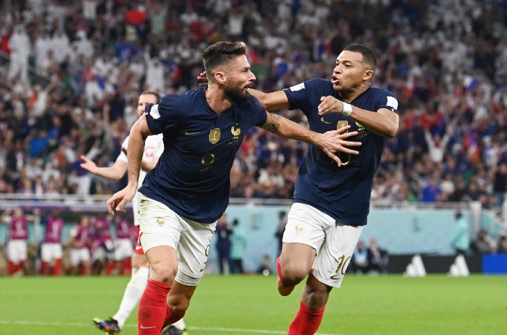 Оливье Жиру и Килиан Мбаппе