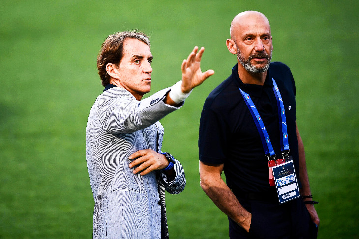 Джанлука Виалли и Роберто Манчини