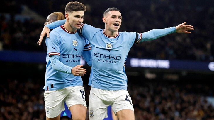 Хулиан Альварес и Фил Фоден