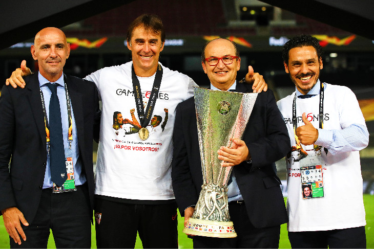 Рамон Родригес Вердехо, Лопетеги, Хосе Кастро Кармона и Хосе Мария дель Нидо