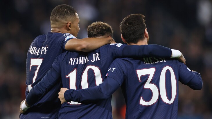 Килиан Мбаппе, Неймар и Лионель Месси