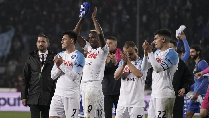 Фрагмент матча «Эмполи» — «Наполи»