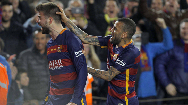 Жерар Пике и Дани Алвес