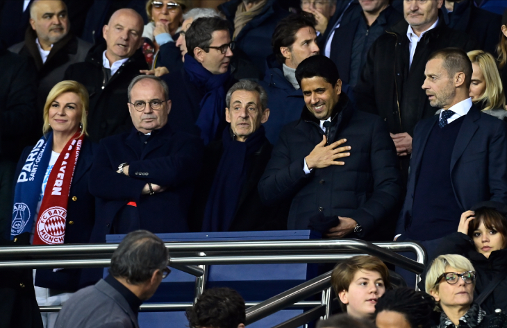 Кампос, Саркози, Насер Аль-Хелаифи и Чеферин