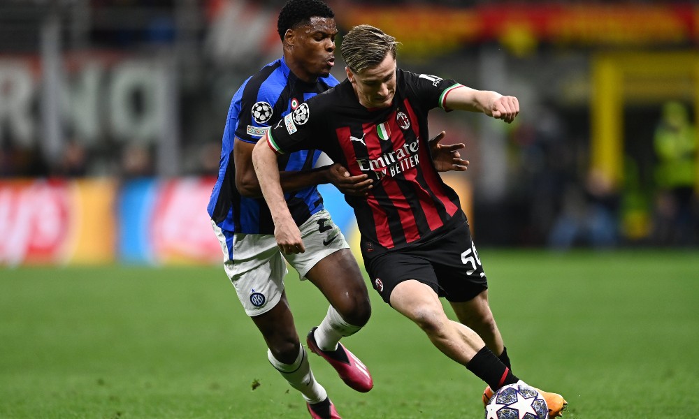 Фрагмент матча Милан — Интер