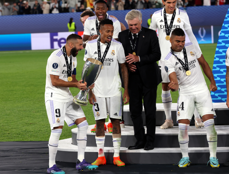 Анчелотти и игроки «Реала»