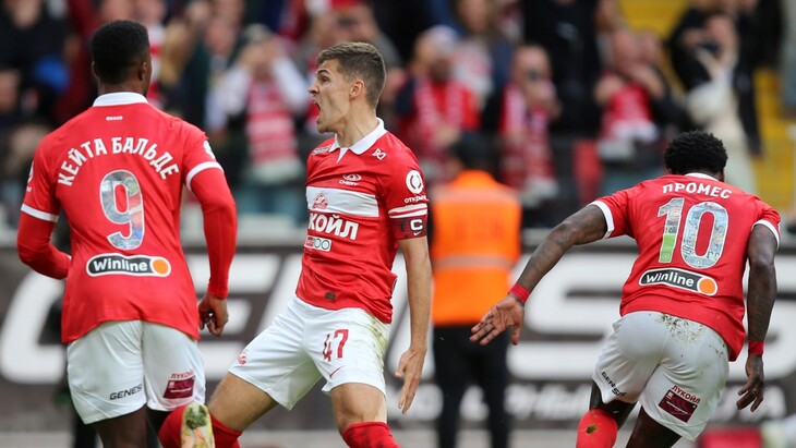 Фрагмент матча «Спартак» — ЦСКА