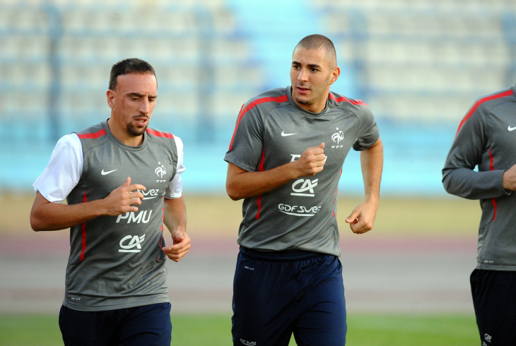 Франк Рибери и Карим Бензема