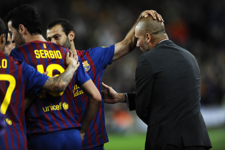 Гвардиола и Маскерано