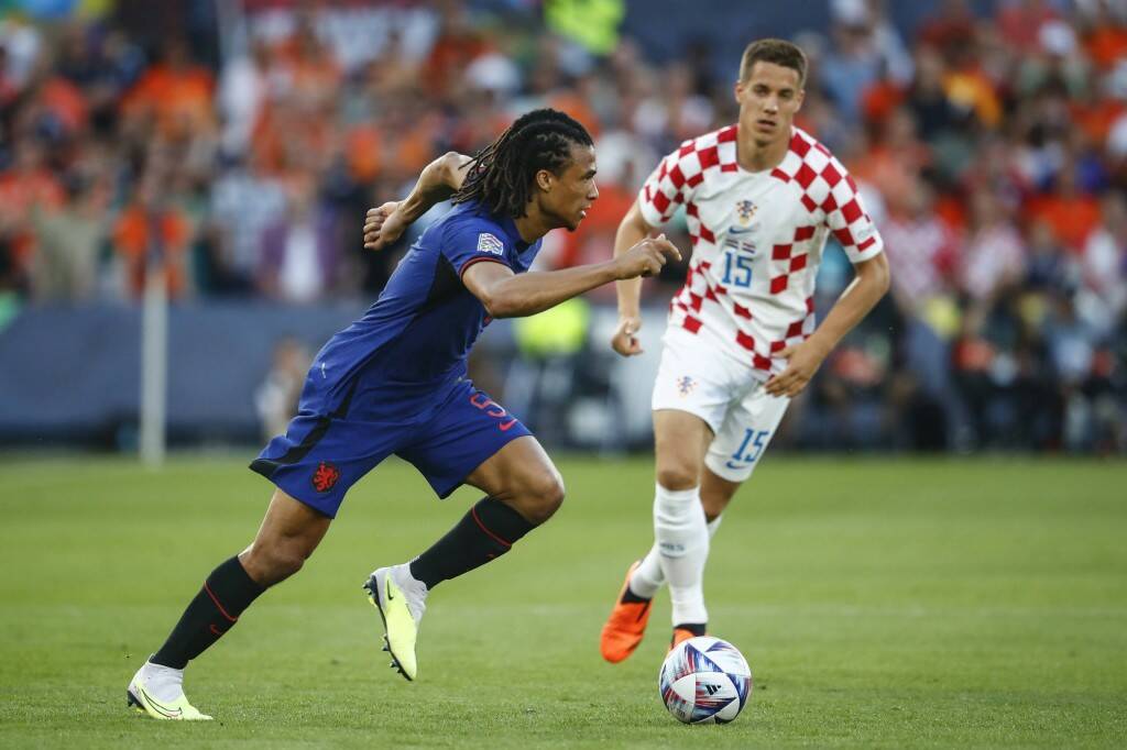 Фрагмент матча Нидерланды — Хорватия