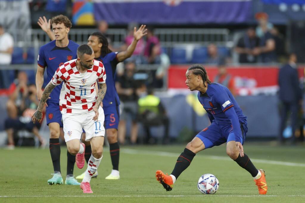 Фрагмент матча Нидерланды — Хорватия