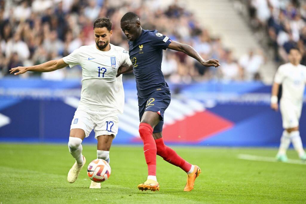 Фрагмент матча Франция — Греция