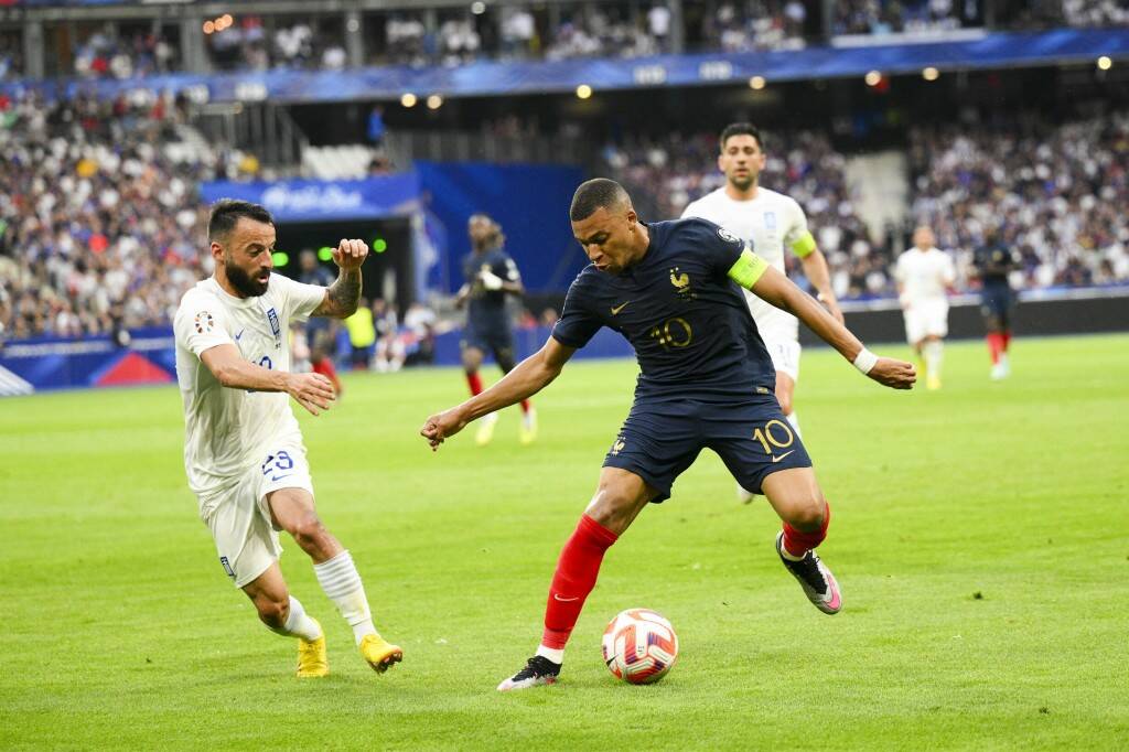 Фрагмент матча Франция — Греция