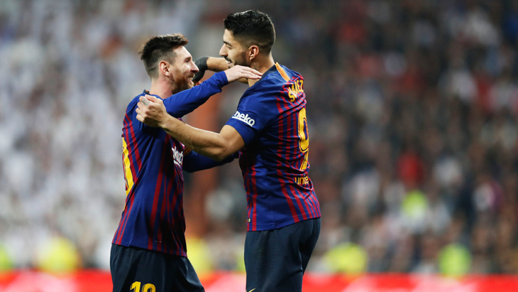 Луис Суарес и Лионель Месси в «Барселоне»