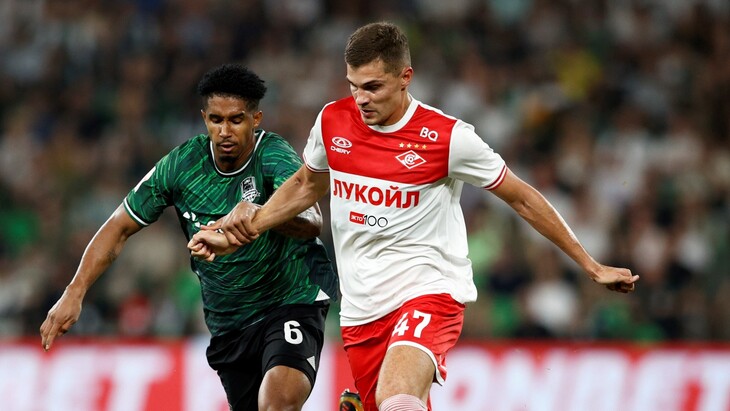 Фрагмент матча «Краснодар» — «Спартак». Кубок России