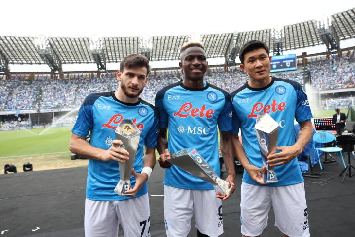 Кварацхелия, Осимхен и Ким Мин-Джэ