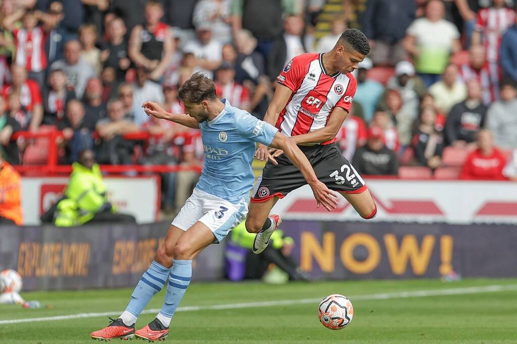 Фрагмент матча Шеффилд Юнайтед — Манчестер Сити