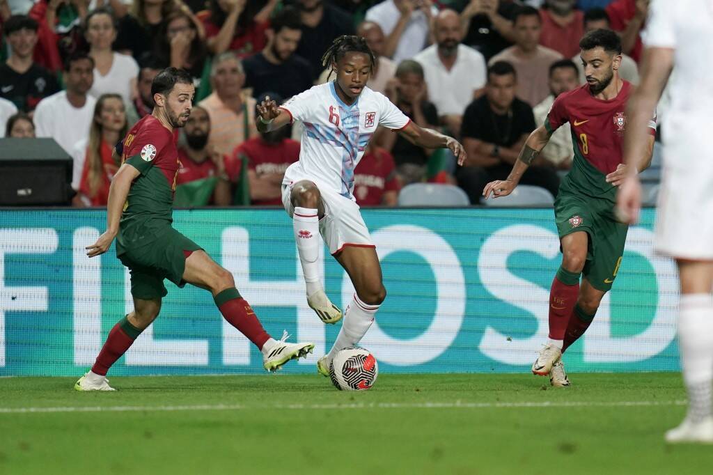 Фрагмент матча Португалия — Люксембург