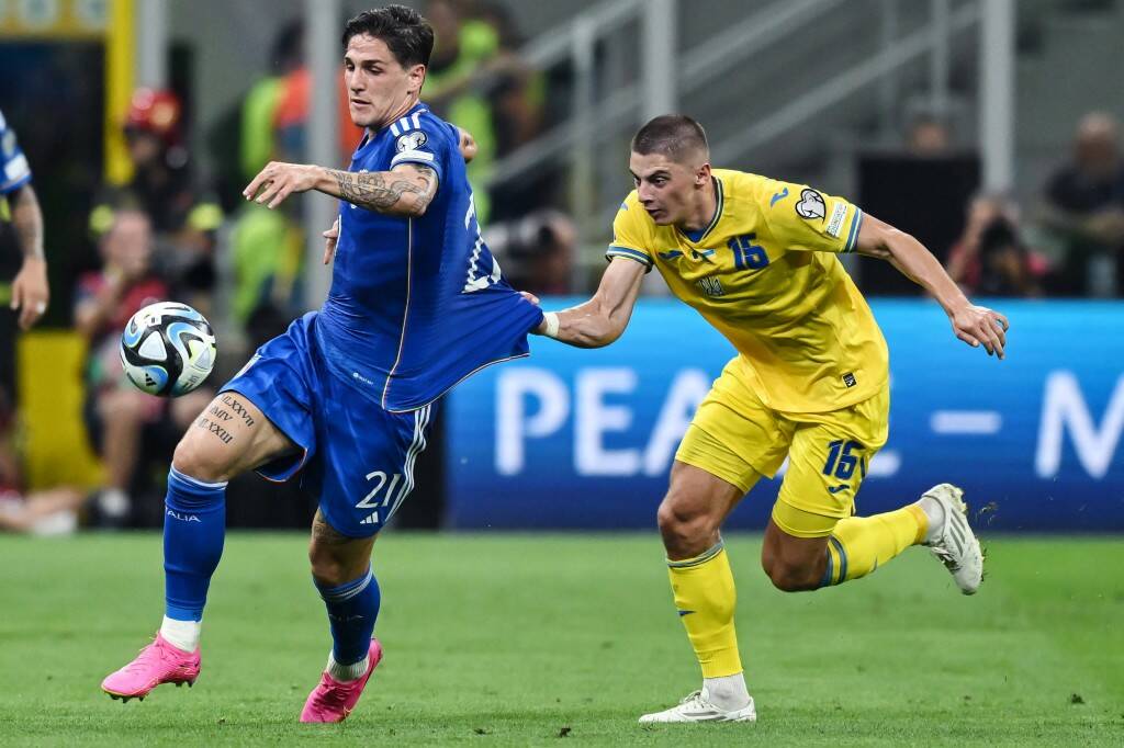 Фрагмент матча Италия — Украина