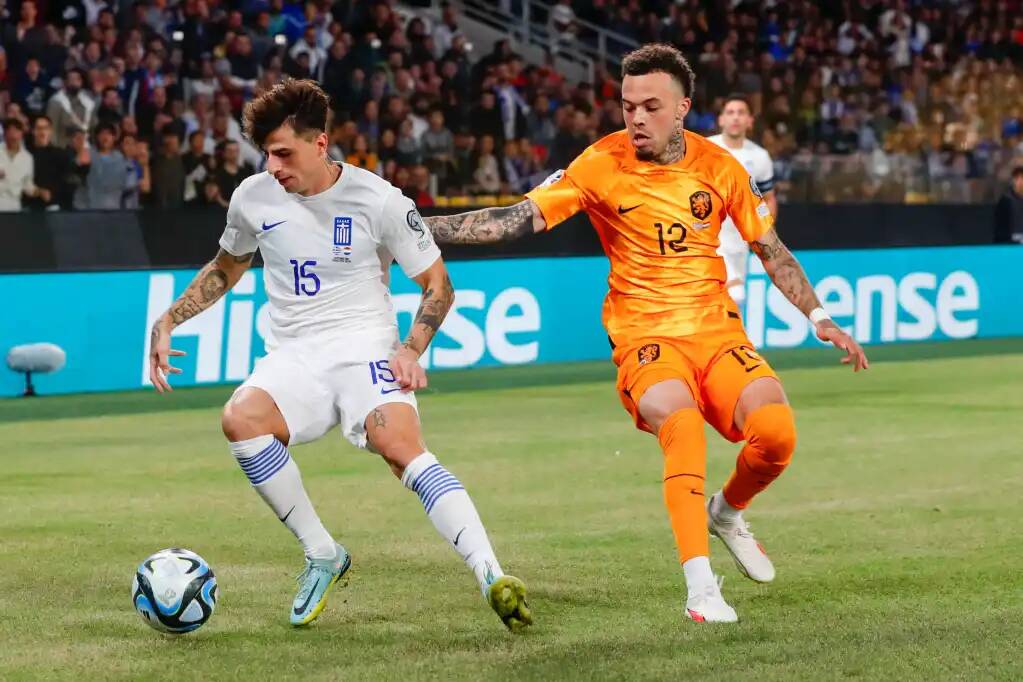 Фрагмент матча Греция — Нидерланды