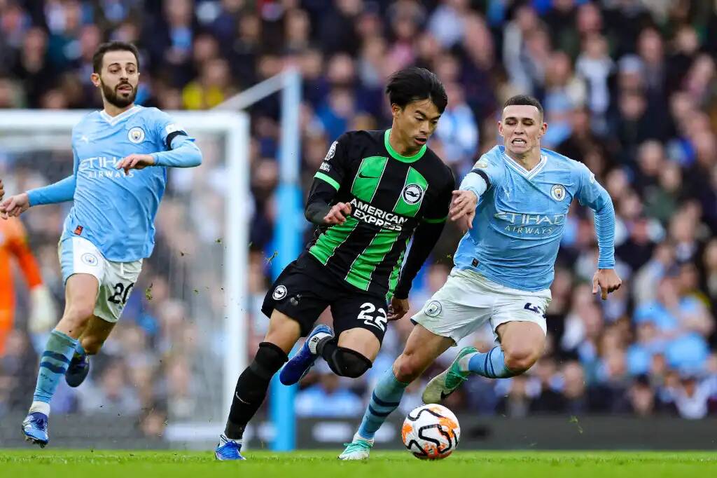 Фрагмент матча Манчестер Сити — Брайтон