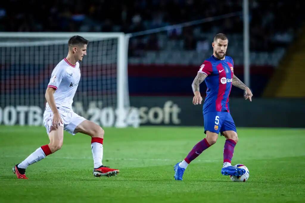 Фрагмент матча Барселона — Атлетик