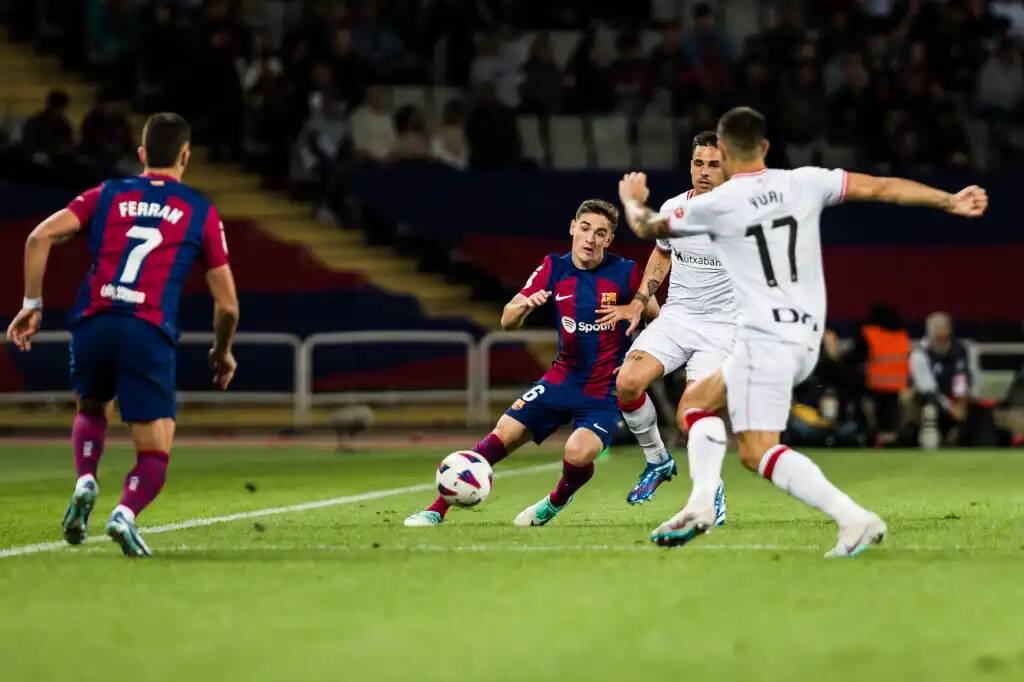 Фрагмент матча Барселона — Атлетик