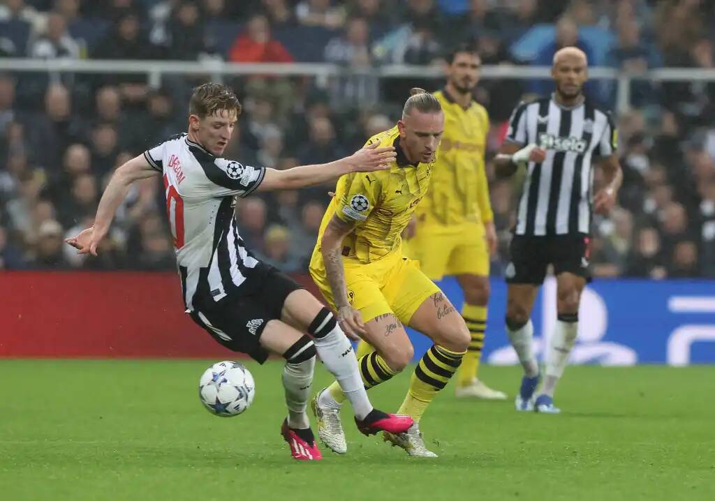 Фрагмент матча Ньюкасл — Боруссия