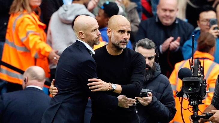 Пеп Гвардиола и Эрик тен Хаг