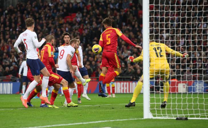 Англия — Черногория