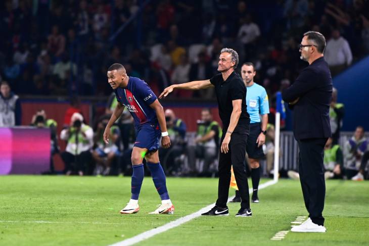 Мбаппе и Луис Энрике