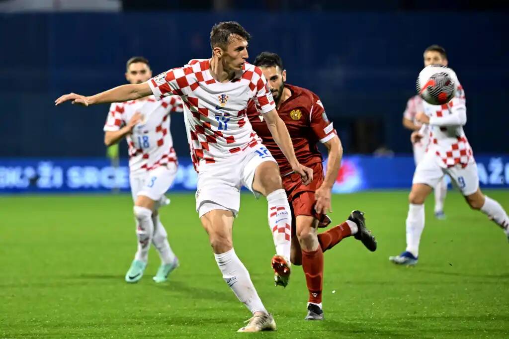 Фрагмент матча Хорватия — Армения