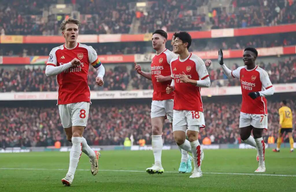 Эдегор удваивает преимущество Арсенала