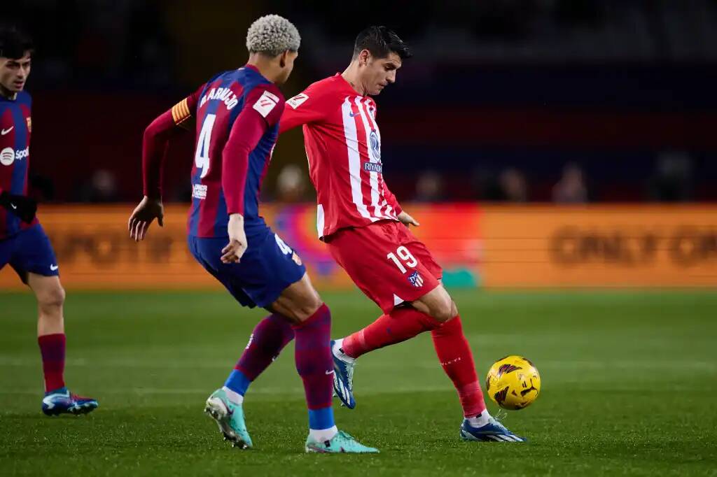 Фрагмент матча Барселона — Атлетико