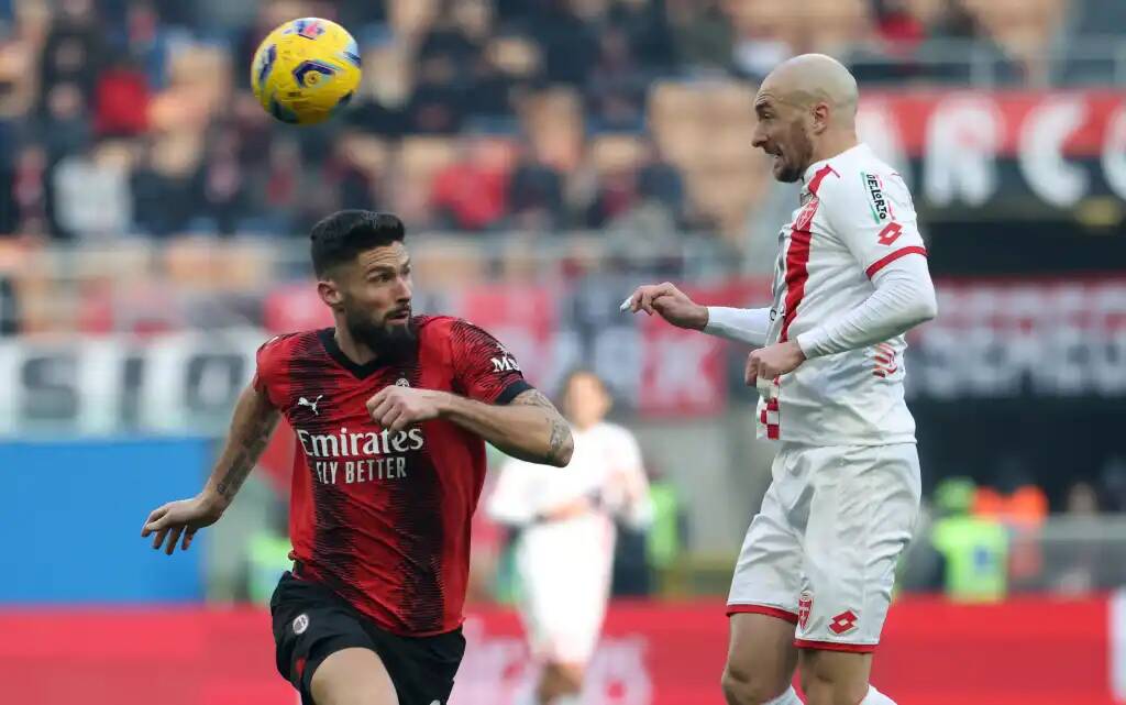 Фрагмент матча Милан — Монца