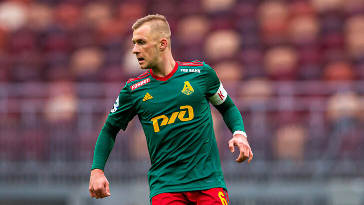 Капитан «Локомотива» Дмитрий Баринов