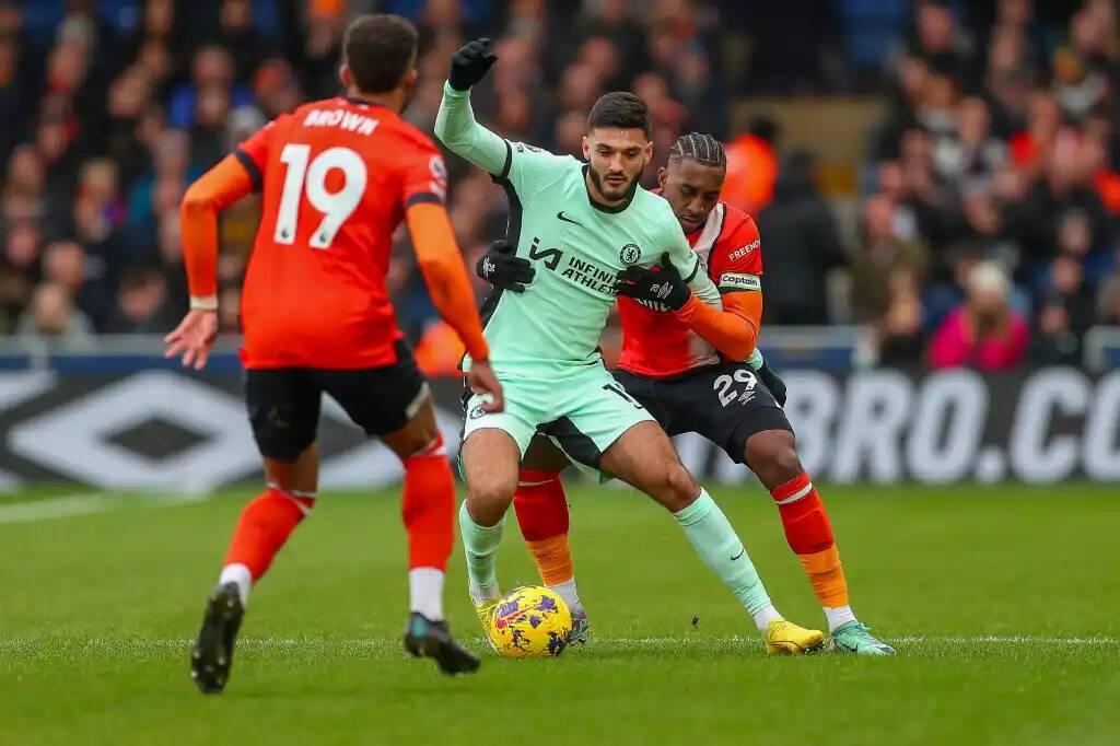 Фрагмент матча Лутон — Челси