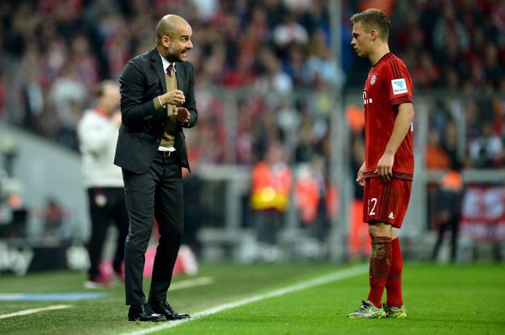 Гвардиола и Йозуа Киммих