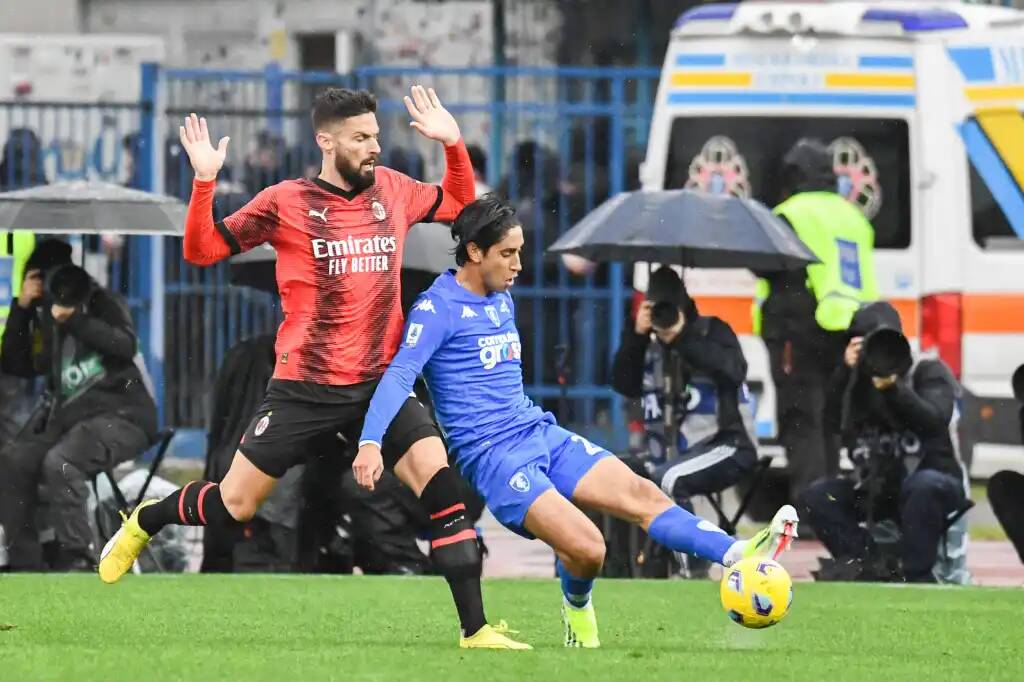 Фрагмент матча Эмполи — Милан