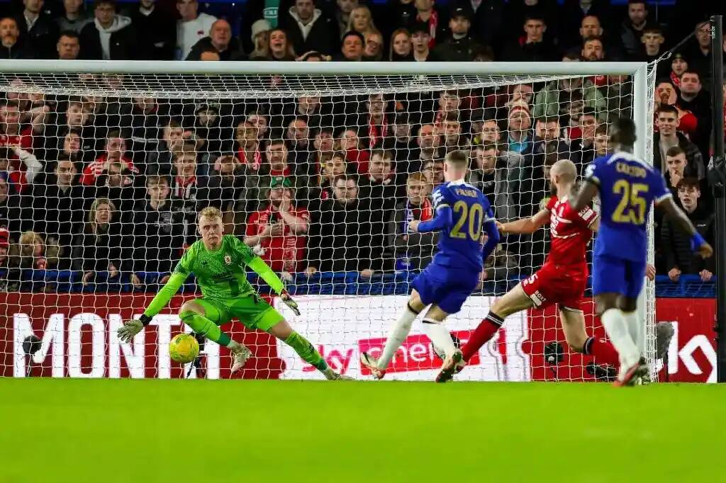 Палмер забивает четвертый мяч в ворота Мидлсбро