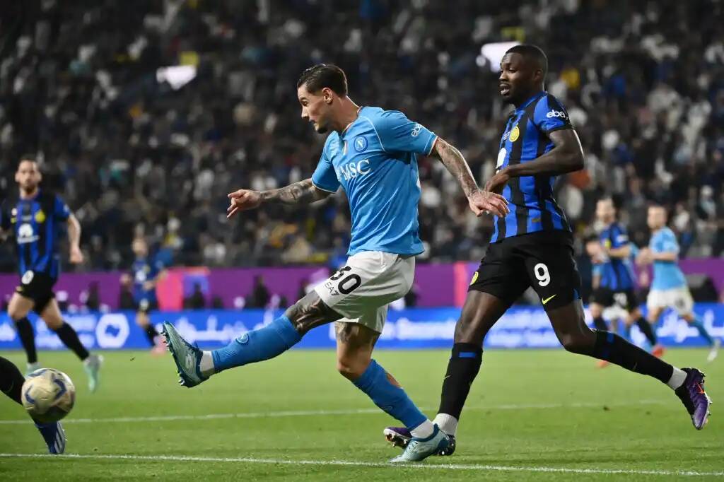 Фрагмент матча Наполи — Интер