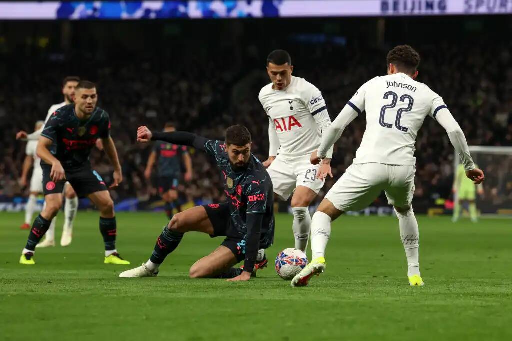 Фрагмент матча Тоттенхэм — Манчестер Сити