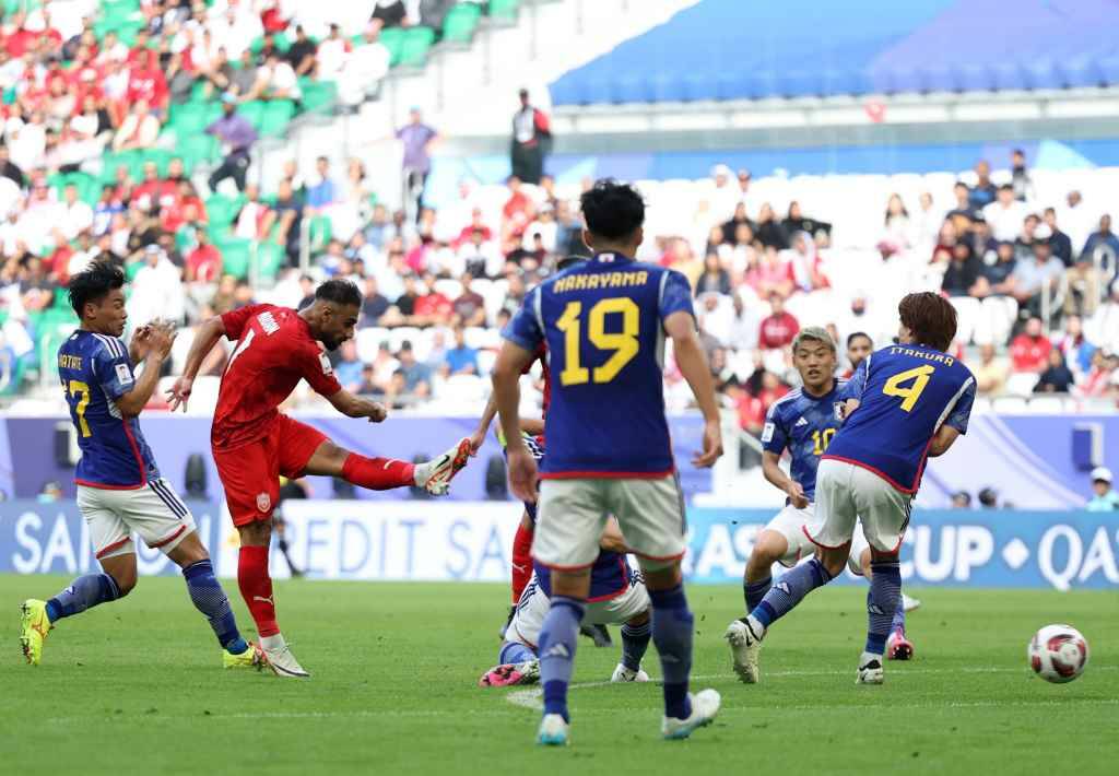 Фрагмент матча Бахрейн — Япония