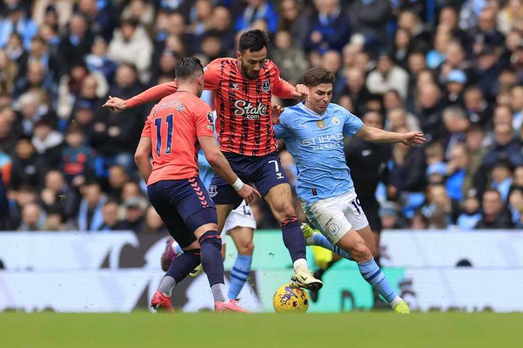 Фрагмент матча Манчестер Сити — Эвертон