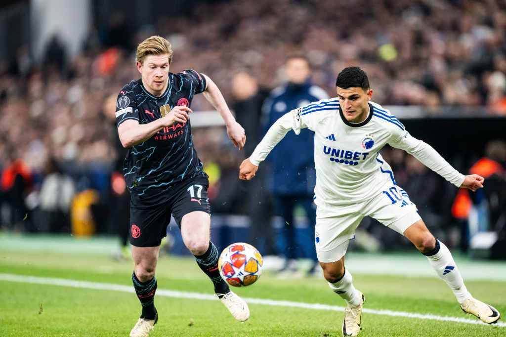 Фрагмент матча Копенгаген — Манчестер Сити