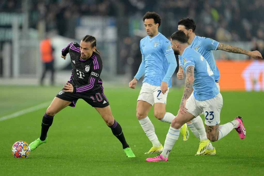 Фрагмент матча Лацио — Бавария