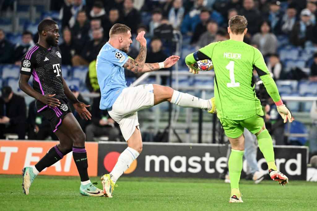 Фрагмент матча Лацио — Бавария